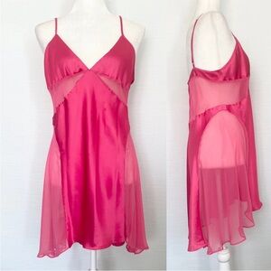 Pink silky Victoria’s secret slip dress vintage Y2K